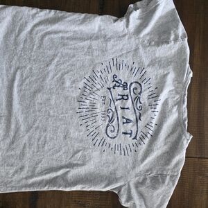 Ariat Gray T-Shirt with Blue Graphic
